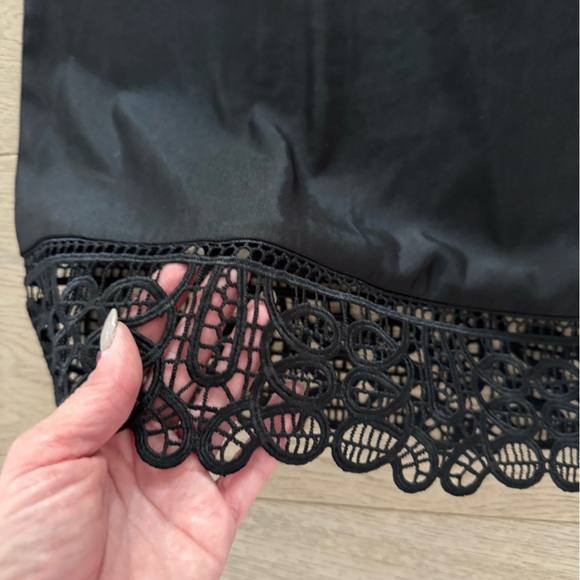 Ramy Brook Black Lace Trim Blouse size L - Picture 12 of 12